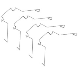Surf turtle CPU Heatsink Fan Buckles 4 pcs 12CM Wire Buckle Upper Hook Type Fixing Clip for Computer Cooling Accessories