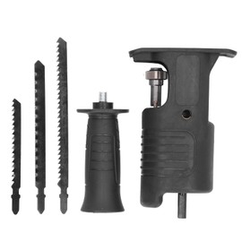 Reciprocating Saw Attachment Saw Drill Attachment Reciprocating Saw Attachment Kit for Cordless Drill with Blades for Metal Wood Cutting Jigsaw