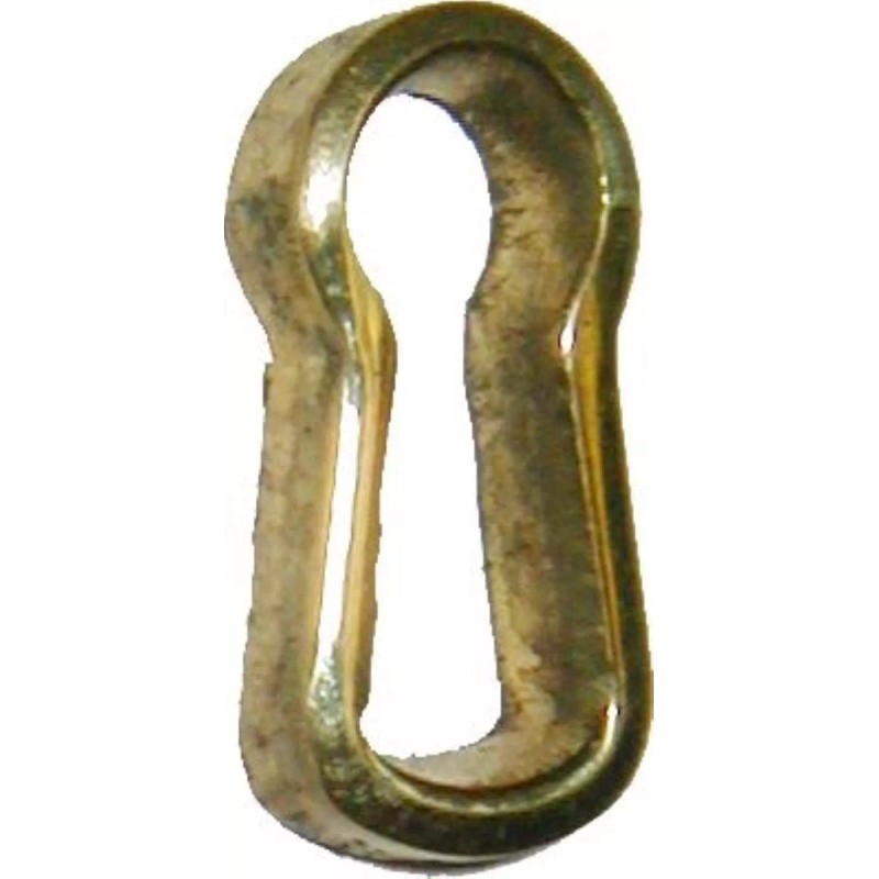 Cast Brass Keyhole Insert key hole antique vintage lock desk