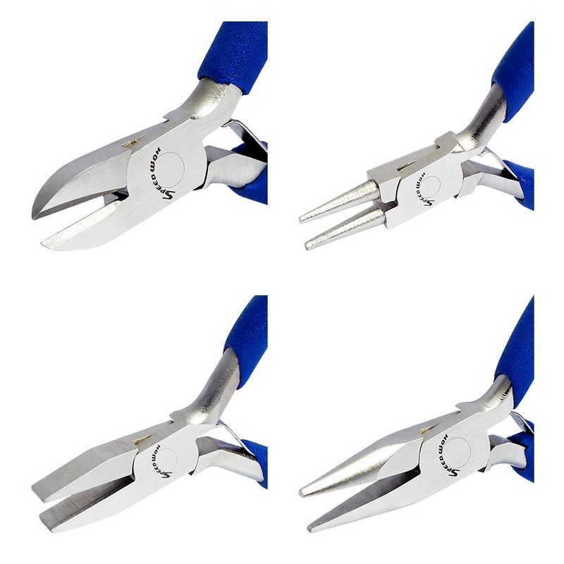 SPEEDWOX 3 Inches Jewelry Pliers Set Professional Beading Tools 4