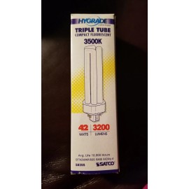Satco S8355 CFT42W/4P/835 42W 4-Pin GX24q-4 T4 CFL 3500k Neutral White