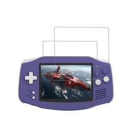 BOVUGAC [2 Pack] Screen Protector for RG34XX Retro Handheld Game Consoles 3.4 Inch Tempered Glass Film, Screen Protector for RG34XX Handheld Gaming Anti-Scratch & Sensitive & 9H Hardness