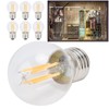 6PCS G45 E27 LED Light Bulb Transparent Glass Bulb Vintage