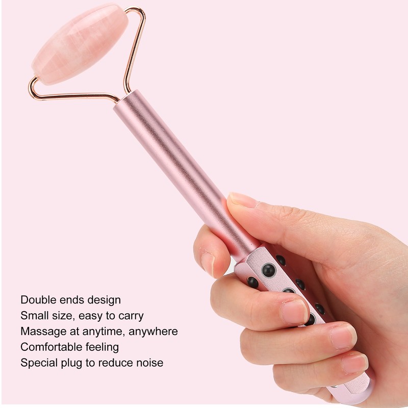 Facial Roller Relieve Wrinkles Germanium Stones Natural Jade Face Massage