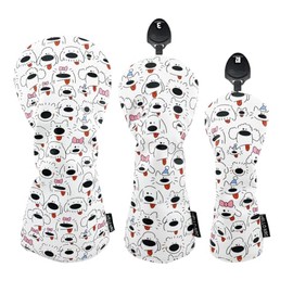 Golf Headcover Driver DR Wood FW Utility UT Cover 1pc Peloin Dog (1pc for UT)