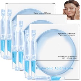 3% suero ultra hidratante ácido hialurónico 3% suero ácido hialurónico viales ultra hidratantes crema hidratante antienvejecimiento piel sensible seca reafirmante facial nutre profundamente (3pcs)