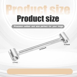 YIYIBB Hinges Gap Adjusting Wrench - Door Hinge Adjustment Tool, Double-ended Door Hinge Repair Wrench, Door Hinge Repair Tool for Standard Round Bolts (14-19mm)