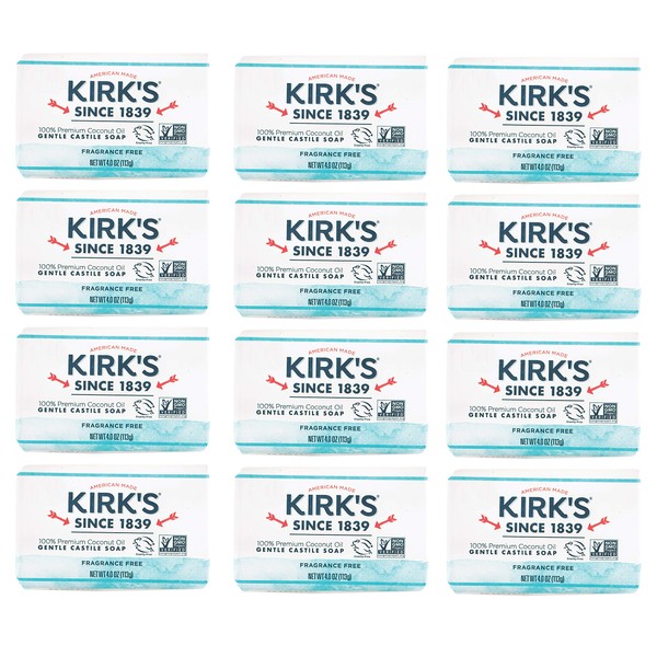Kirk's Castile Bar Soap Clean Soap for Men, Women &