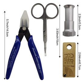 EUPHENG Fly Tying Tool Combo Fly Tying Accessories and Tools Kit, Fly Tying Bobbin Holder, Hair Stacker, Cutting Pliers, Fly Tying Scissors or More