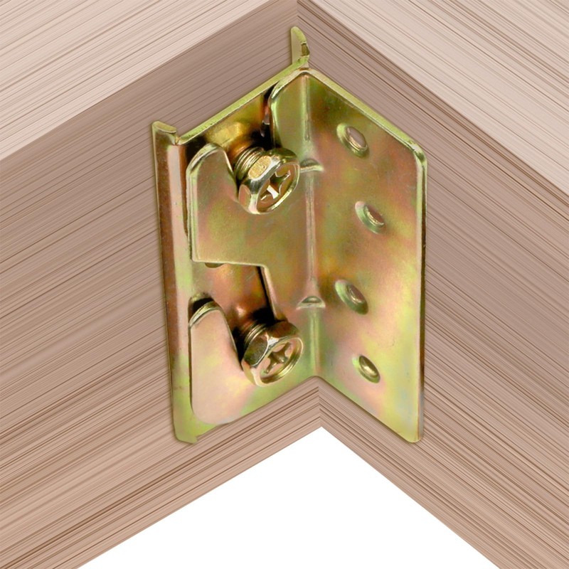 8 Pcs Bed Brackets Corner, Bed Rail Brackets, Heavy Duty