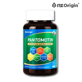 NZ Origin Pantomotin x 120 Capsules 4-Month Supply USA High-Dose Biotin Pantothenic Acid Vitamin B Zinc Chromium Men Women / 엔젯오리진 판토모틴 x 120캡슐 4개월분 미국 고함량 비오틴 판토텐산 비타민B 아연 크롬 남성 여성