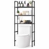 Iron Over-the-Toilet Storage Rack for Bathroom Organization – Standing Space-Saving