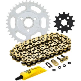 NICHE Drive Sprocket Chain Combo for Honda Z50 Front 13 Rear 37 Tooth 420VM-X X-Ring 76 Links