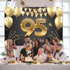 HAMIGAR 6x4ft Happy 95th Birthday Banner Backdrop - 95 Years
