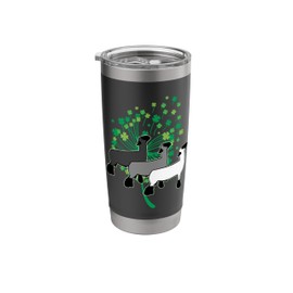 Show Club Lamb with Four Leaf Clover Dandelion Stainless Steel Insulated Tumbler