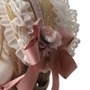Tea Party Sun Hat Straw Plaited Lace Ribbon Tie Flowers
