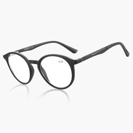 BLUEMOKY Reading Glasses for Men and Women: Blue Light Round Classic Eyeglasses - Computer Readers Glasses