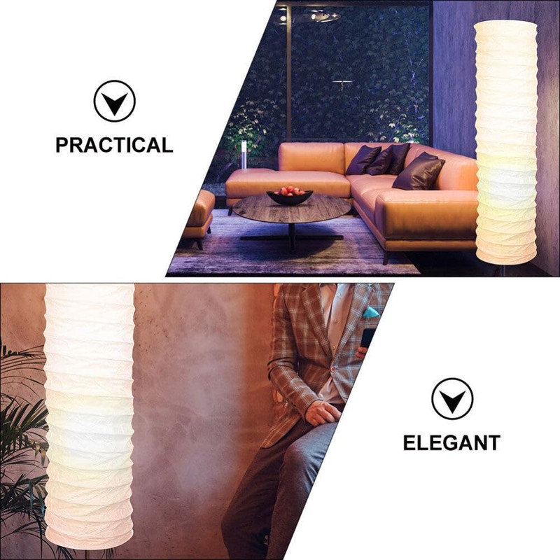 ABOOFAN Paper Floor Lamp Shade Replacement, 2pcs Creative Standing Lamp