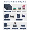 Carttiya Packing Cubes for Suitcases, 8-Piece Travel Organizer, Ultralight, Breathable