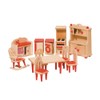 Goki 51951 Kitchen 11-Piece Dollhouse Furniture