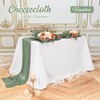 10 Pack Sage Green Cheesecloth Table Runner, 10FT Long Boho