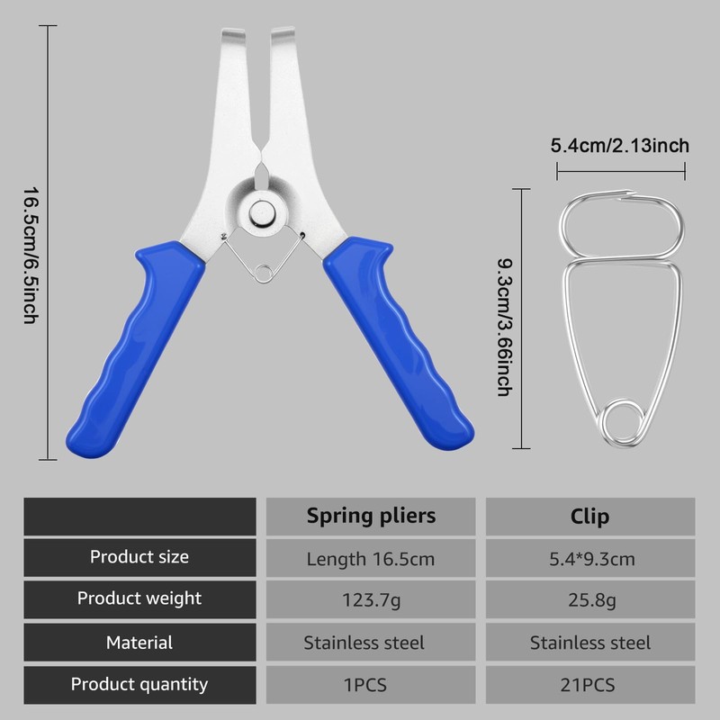 Miter Spring Clamp Kit Stainless Steel Miter Clamp with Spring