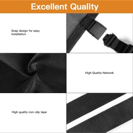 PetSafe Dog Mesh Gate Stairs - Baby Safety Barrier for Stairway - No Drilling, Banister to Banister