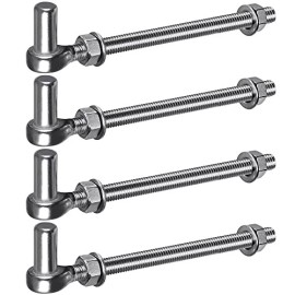 Insaga J Bolt Gate Hinge, 304 Stainless Steel Farm Gate Hinges, M12 X