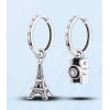 PMX Arracadas Torre Eiffel Y Cámara En Plata 925 El