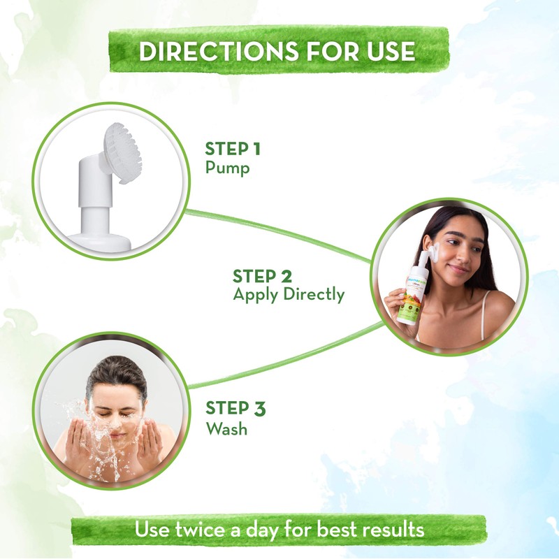 Mamaearth Ubtan Foaming Face Wash with Brush with Turmeric &