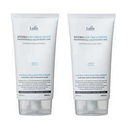 LA'DOR Hydro LPP Treatment Double Collagen Protein Hair Pack 10.14 Fl Oz -pH 5.5 Sub-acid Hair Intense Care Dry Damaged Colored Permed Thinning Hair Jojoba Oil No Silicone No Sulfate No Harmful Ingredients LADOR