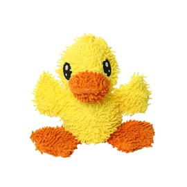 MIGHTY- Microfiber Ball Duck – Made with Squeaker Balls and Minimal Stuffing. Strong & Tough. Interactive Play. Machine Washable & It Floats