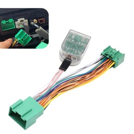 MLY 1 PC Add A Subwoofer Amplifier Harness Adapter, Plug and Play High/Low Level Audio RCA Converter, Compatible with GM Chevy Camaro Colorado Silverado GMC Canyon Sierra 1500 2500/3500HD (Green)