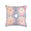 Ganado Pastel Pattern Southwest Woven Blanket Design Throw Pillow