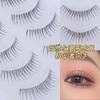 False eyelashes, Korean false eyelashes, natural, transparent stems, handmade and