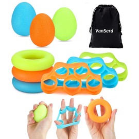 Ejercitador Dedo Camilla para Fortalecer Antebrazos - Ejercitador de Dedo, Camilla de Dedo, Entrenamiento de Agarre de Antebrazo, para Aliviar el Dolor Articulaciones, Relajación de Manos, 9PCS