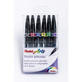 Pentel SE15C Funny Soft Tip Extra Fine Felt Tip Pens x6