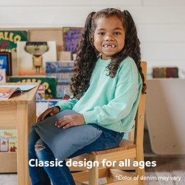 Fun and Function - Denim Weighted Lap Pad for Kids - Sensory Kids Weighted Lap Pad - Weighted Lap Blanket for Kids 40 Pounds and Up - Calm Down Corner Supplies - 4lb Denim Weighted Pad