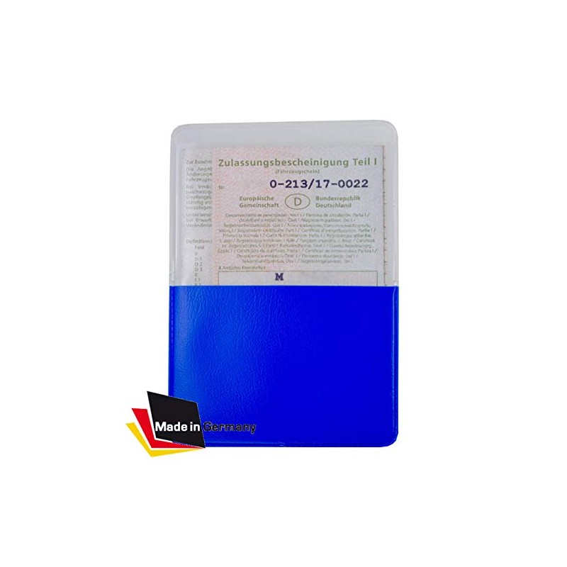 orgaexpert Car Registration Certificate Protective Cover Blue (118 x 82