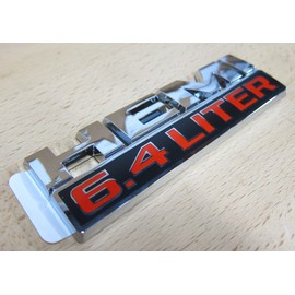 Dodge Ram Jeep 6.4 Liter Hemi Logo Decal Emblem Nameplate Badge Mopar OEM