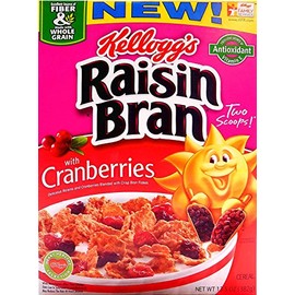 Kellogg's Raisin Bran with Cranberries - 13.5 oz (Pack of 2)