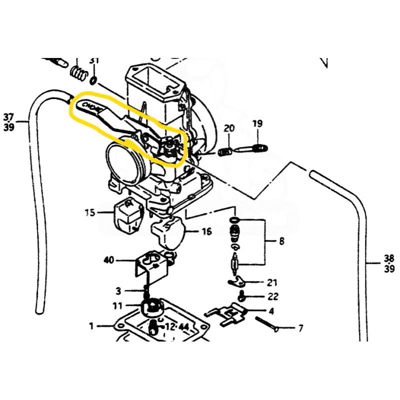 MIKUNI SUZUKI LT500R, LT500, 500R QUAD RACER QUADZILLA CARBURETOR CHOKE