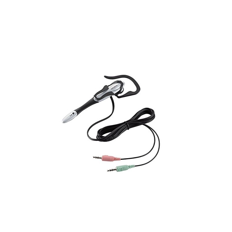 エレコム ヘッドセット マイク 片耳 イヤフック 1.8m HS-EP13SV