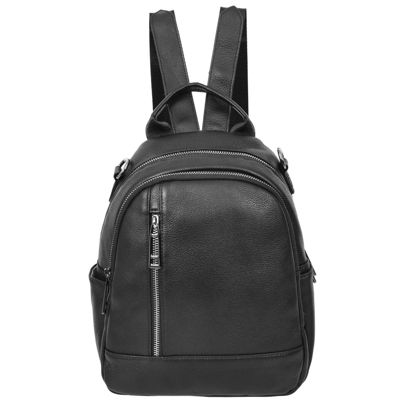 House of Luggage Small Size Womens Genuine Leather Fashion Backpack