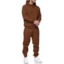 CUBECIRCLE Sweatsuits for Men 2 Piece Men's Jogging Tracksuit Set Hoodie Casual Athletic Long Sleeve Zipper Suit Set