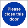 V Safety 18009AF-R Please Close This Door Mandatory Sign -