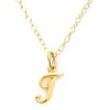 Initial Necklace K14GF Gold Filled Chain Hypoallergenic Alphabet Women's, Small,