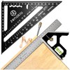 Carpenter's Square 12-IN-1 Complete Set with Try Square (Set of