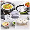 TIMJJG 2 Pieces Stainless Steel Steam Rack, 2 Steam Cloths