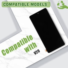 swark Neue TFT LCD Display für Vivo V29 4G/5G/X90/V29 Pro/S17 Pro LCD Display Touchscreen Digitizer mit aufgerüstetem Reparaturwerkzeugsatz-Keine Fingerabdruckfunktion